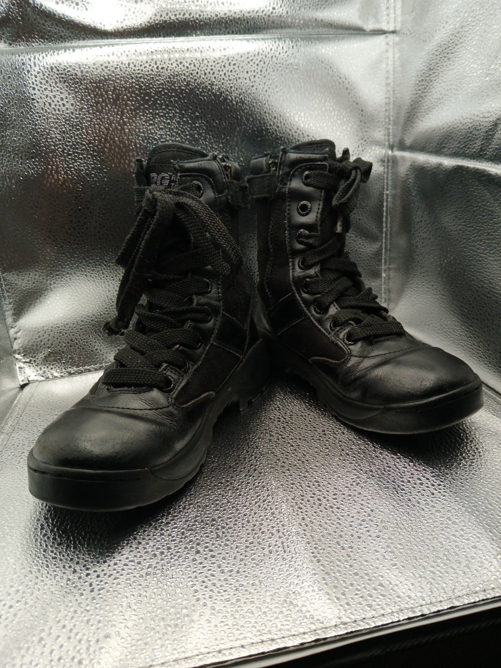 Responsive Tactical Black Lace-Up Boots Women's Size 6